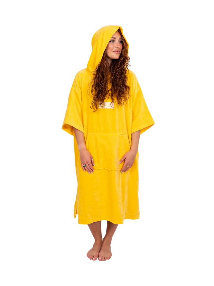 BEACHBUM TOWEL ROBE - YELLOW