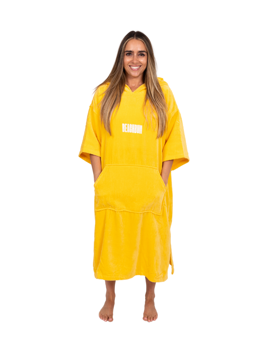 BEACHBUM TOWEL ROBE - YELLOW