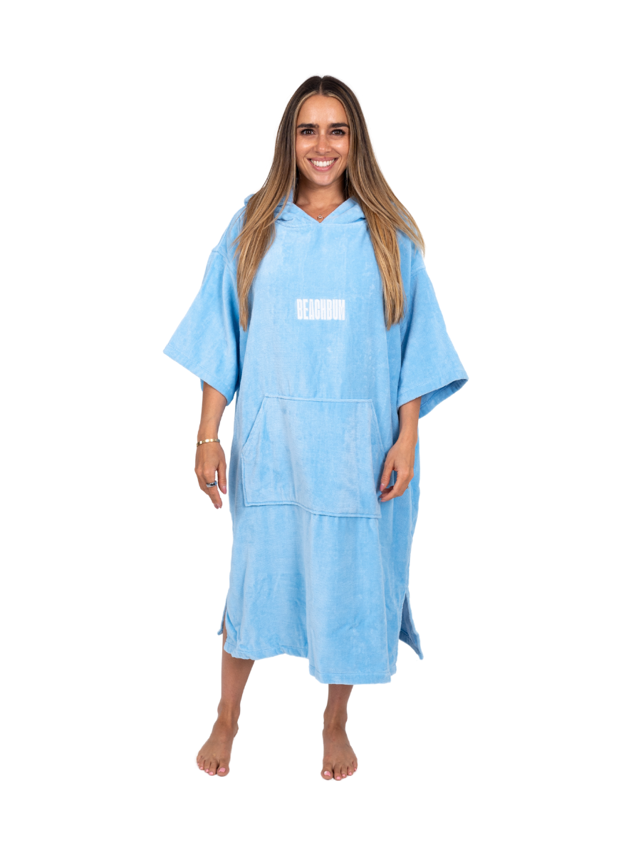 BEACHBUM TOWEL ROBE - BABY BLUE