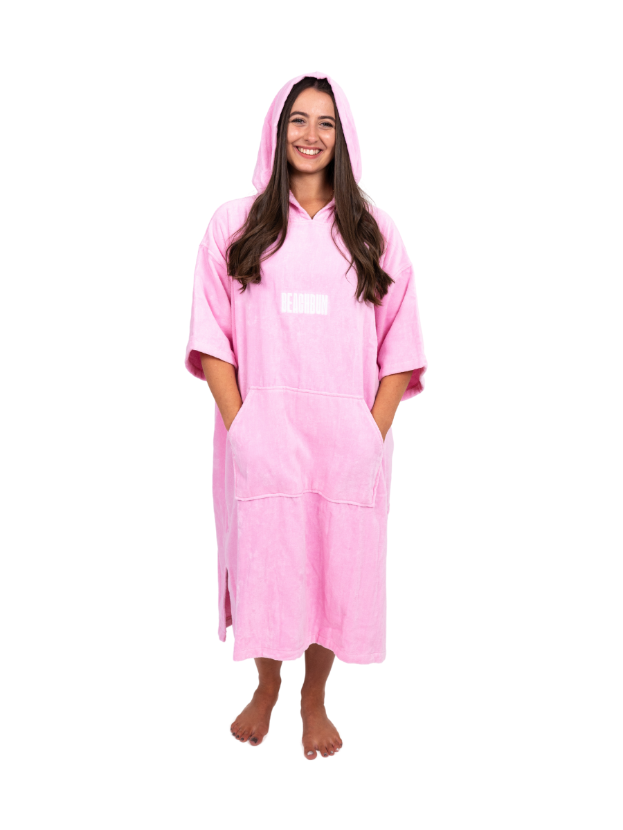 BEACHBUM TOWEL ROBE - BUBBLEGUM PINK