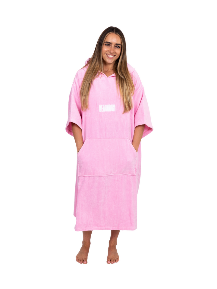 BEACHBUM TOWEL ROBE - BUBBLEGUM PINK