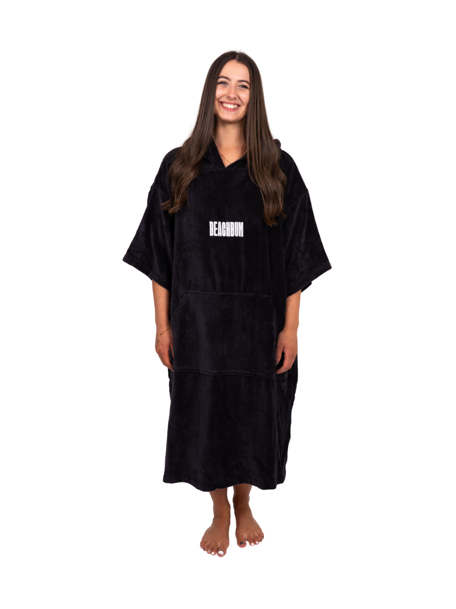 BEACHBUM TOWEL ROBE - CHARCOAL