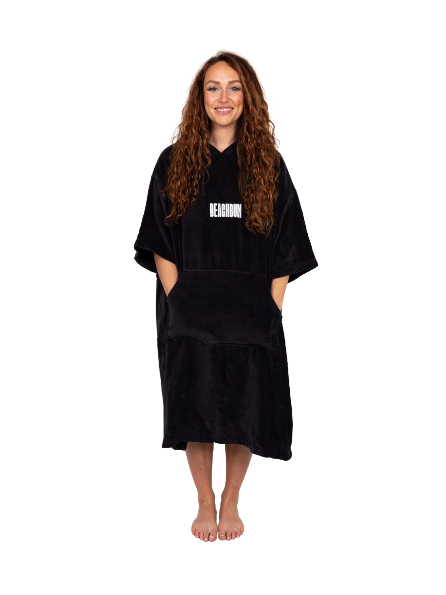 BEACHBUM TOWEL ROBE - CHARCOAL