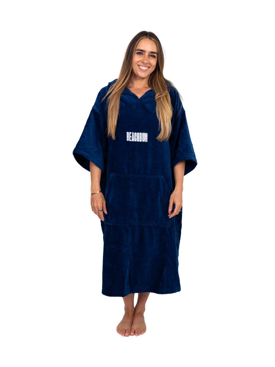 BEACHBUM TOWEL ROBE - NAVY