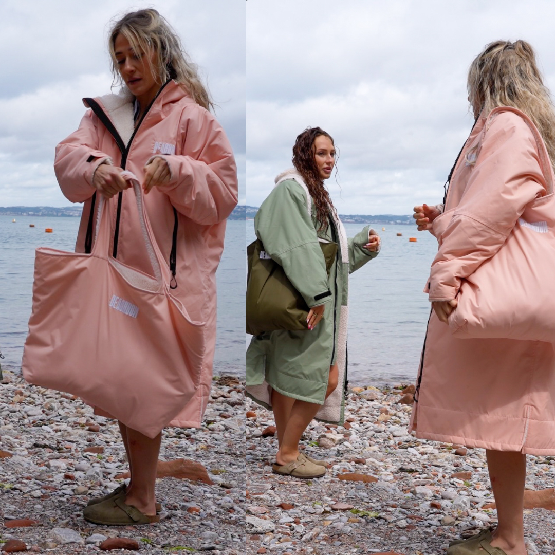 RECYCLED REVERSIBLE TOTE BAG - OLIVE GREEN