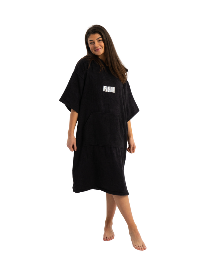 BEACHBUM TOWEL ROBE - CHARCOAL