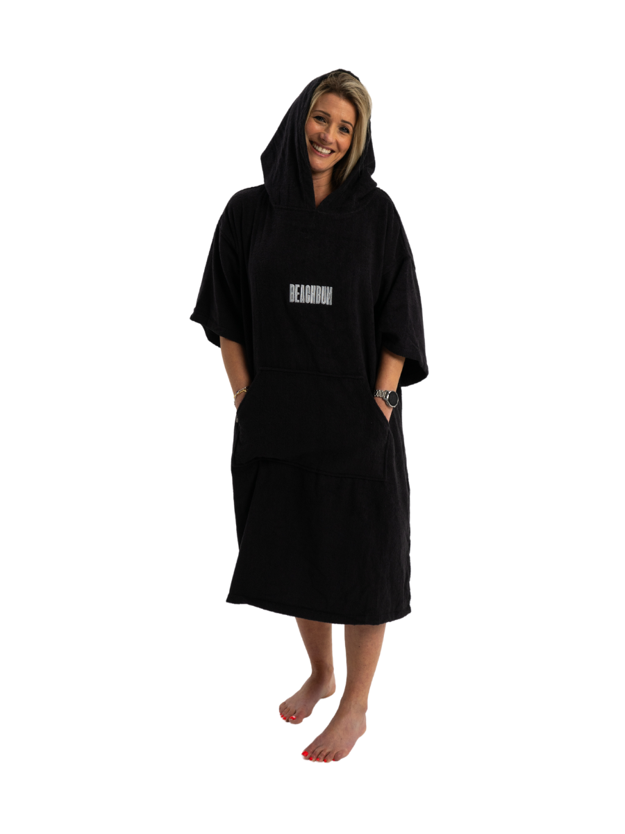 BEACHBUM TOWEL ROBE - CHARCOAL