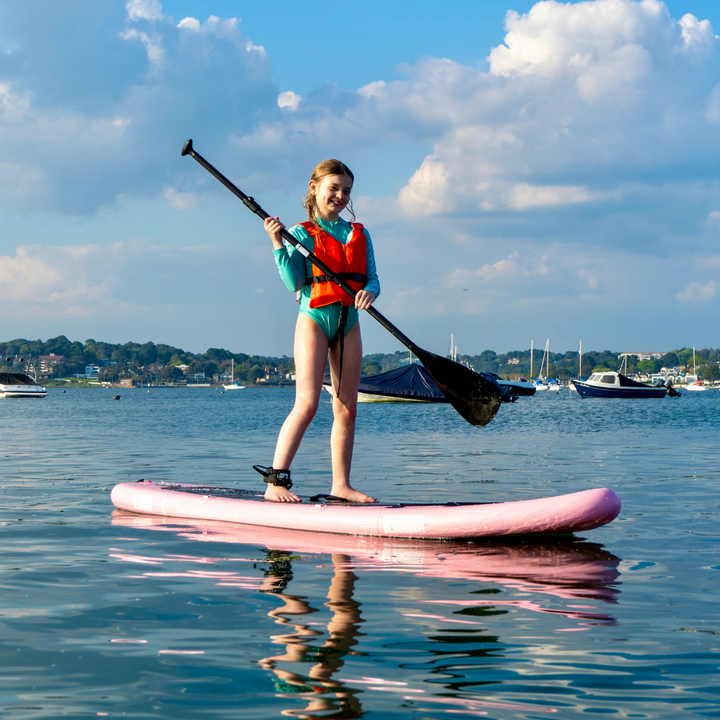 KIDS PINK POWER PADDLE BOARD FULL KIT
