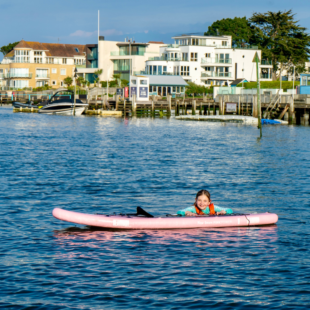 KIDS PINK POWER PADDLE BOARD FULL KIT
