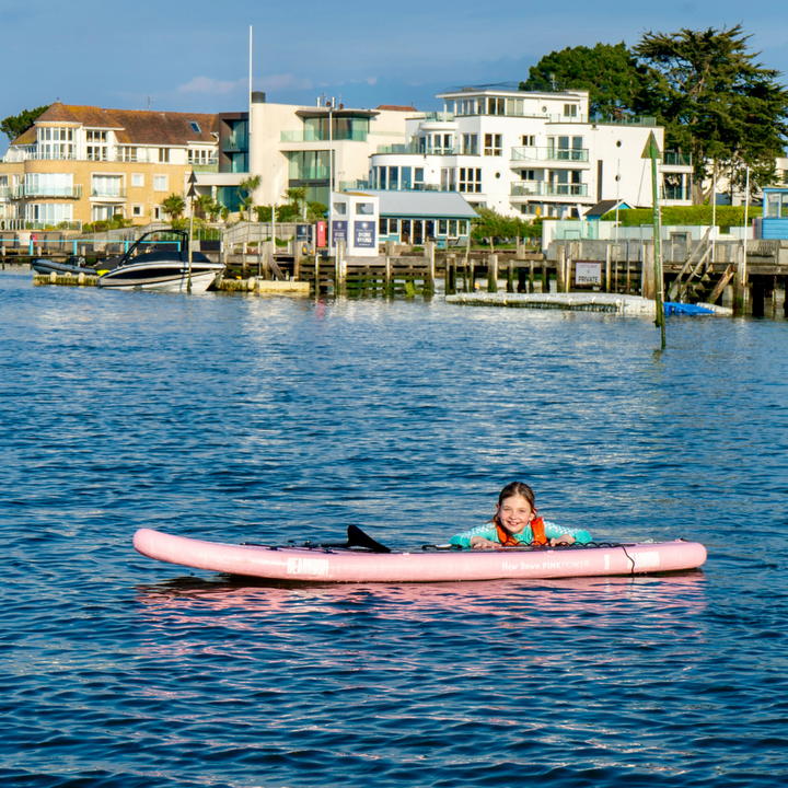 KIDS PINK POWER PADDLE BOARD FULL KIT