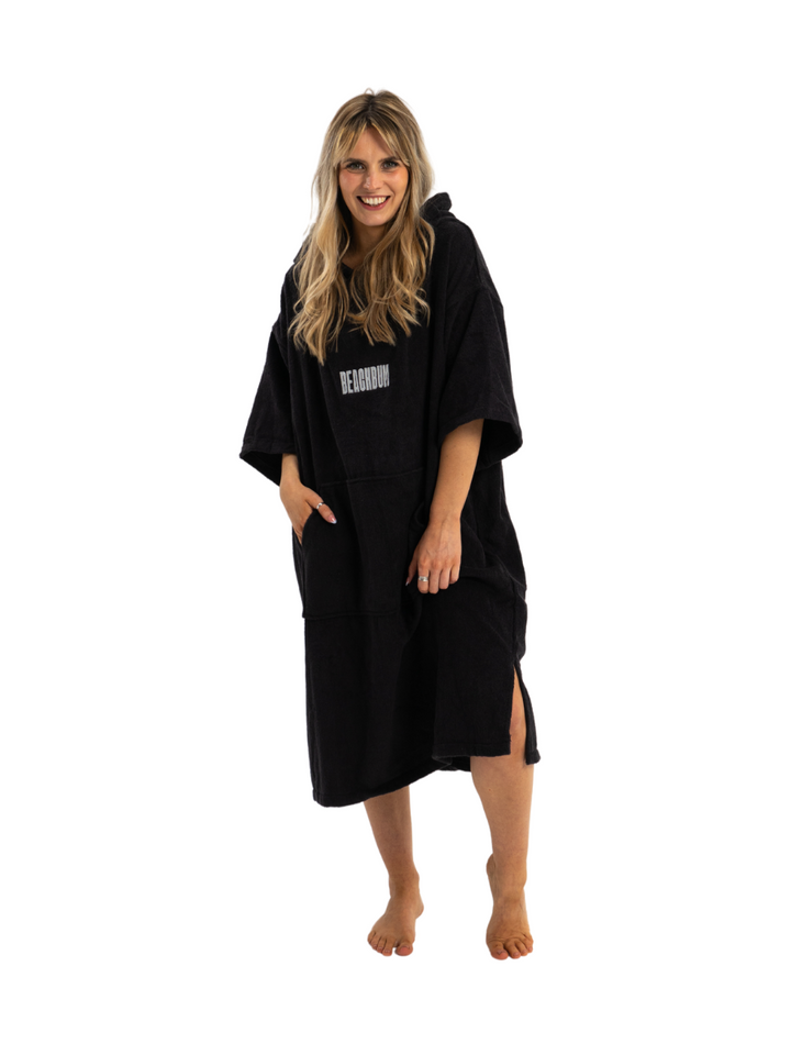 BEACHBUM TOWEL ROBE - CHARCOAL