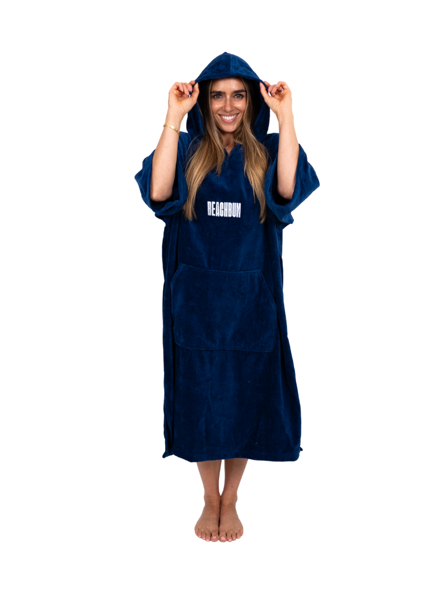 BEACHBUM TOWEL ROBE - NAVY