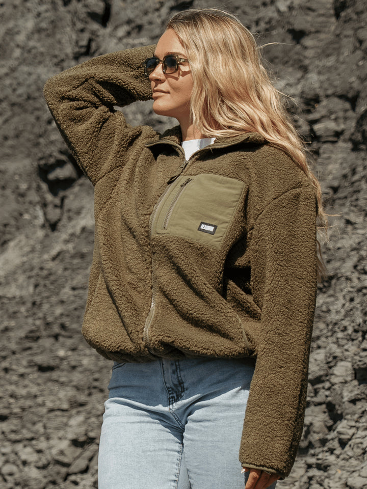 The Beachbum Fleece - Moss
