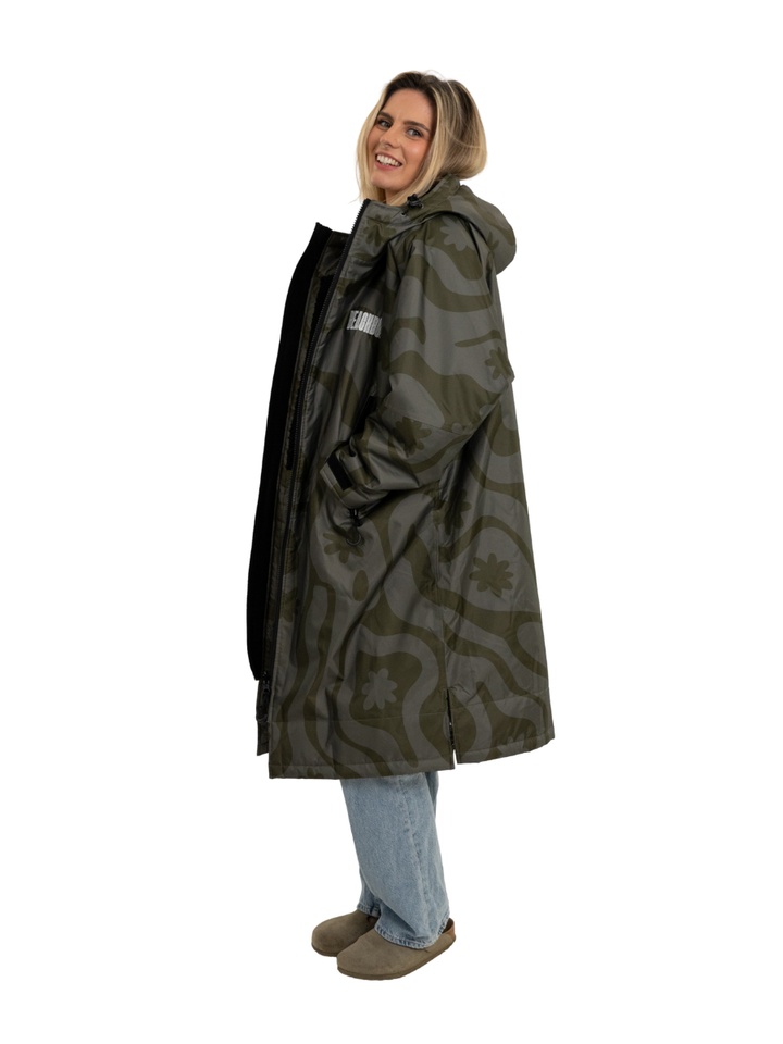 CORAL COLLECTION BROBE - OLIVE GREEN