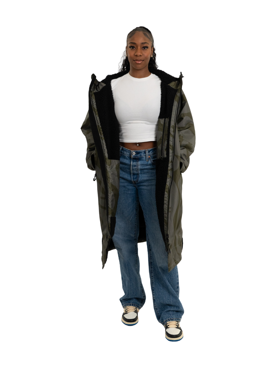 CORAL COLLECTION BROBE - OLIVE GREEN