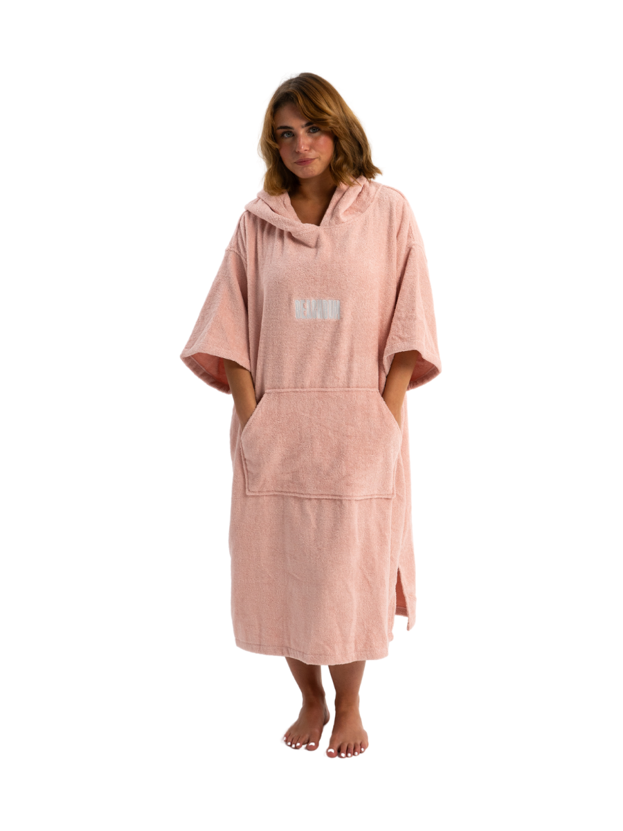 Pink Towel Robe Pink Adults Towel Poncho Robe - by BEACHBUM SUP®