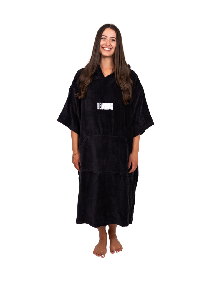 BEACHBUM TOWEL ROBE  - CHARCOAL