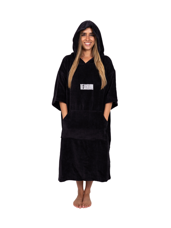 BEACHBUM TOWEL ROBE  - CHARCOAL
