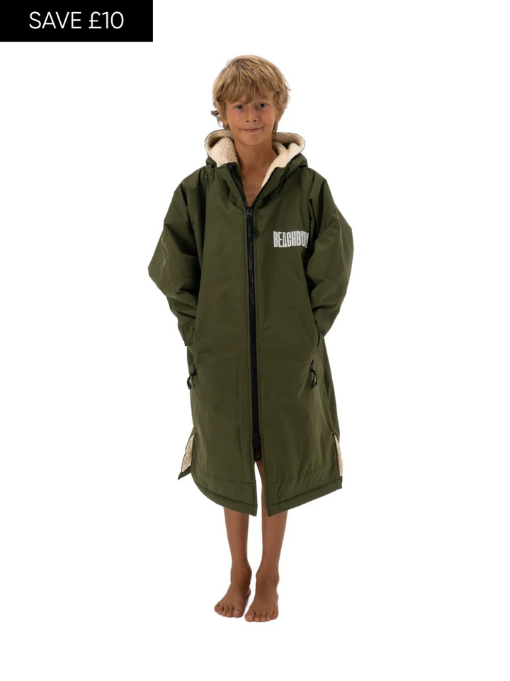 BEACHBUM KIDS - OLIVE GREEN BROBE