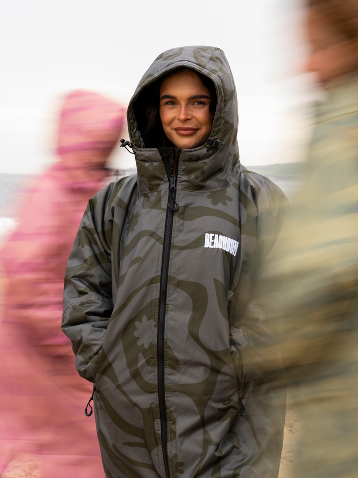 CORAL COLLECTION BROBE - OLIVE GREEN