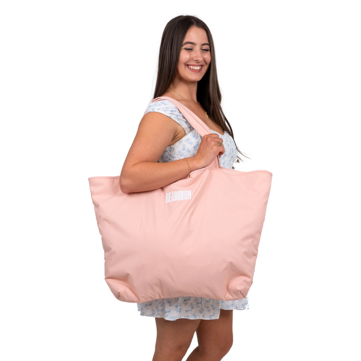 RECYCLED REVERSIBLE TOTE BAG - PINK