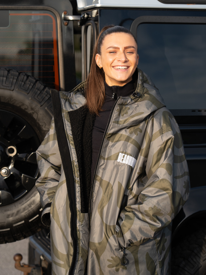 CORAL COLLECTION BROBE - OLIVE GREEN