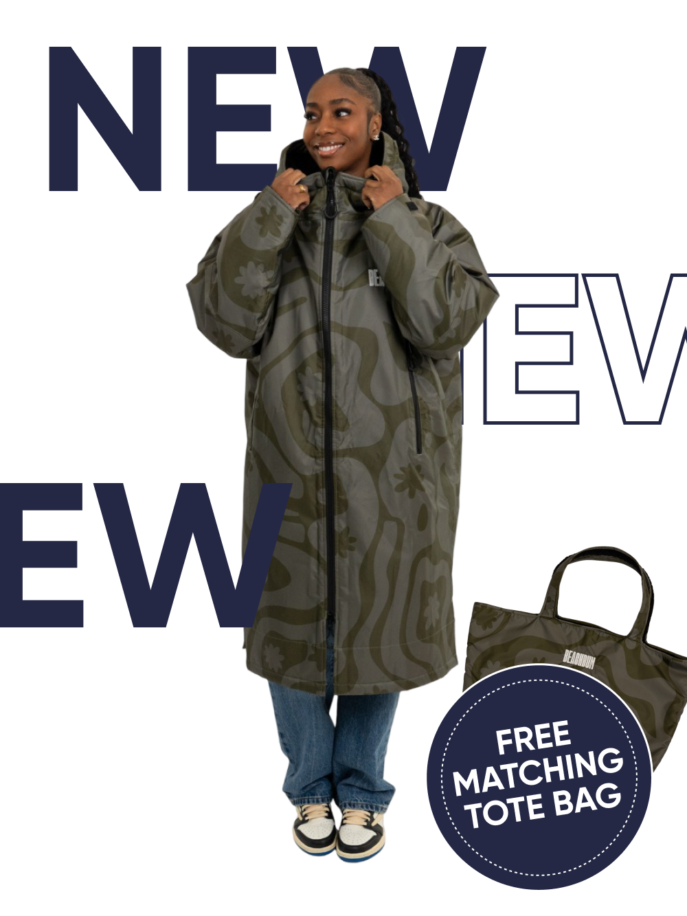 CORAL COLLECTION BROBE - OLIVE GREEN