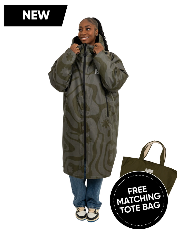 CORAL COLLECTION BROBE - OLIVE GREEN