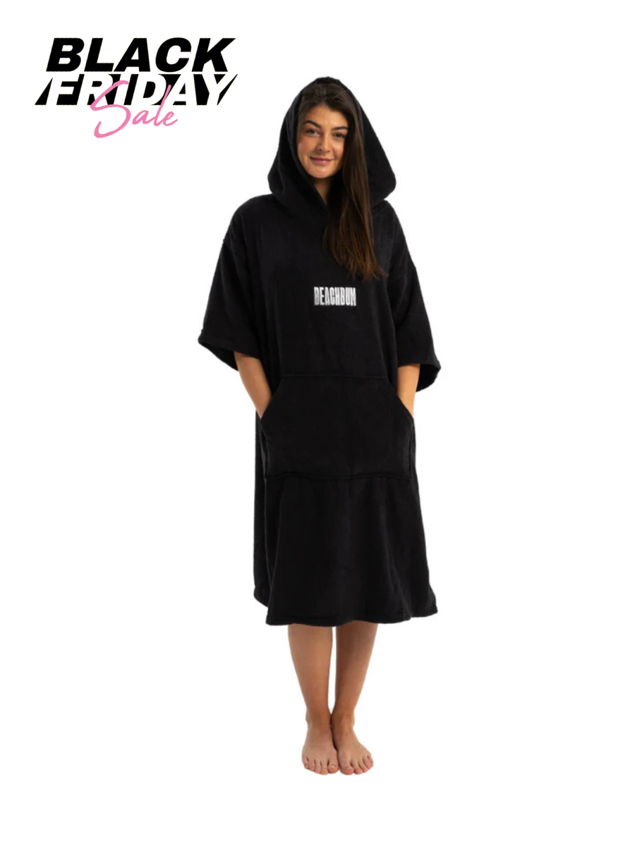 BEACHBUM TOWEL ROBE - CHARCOAL