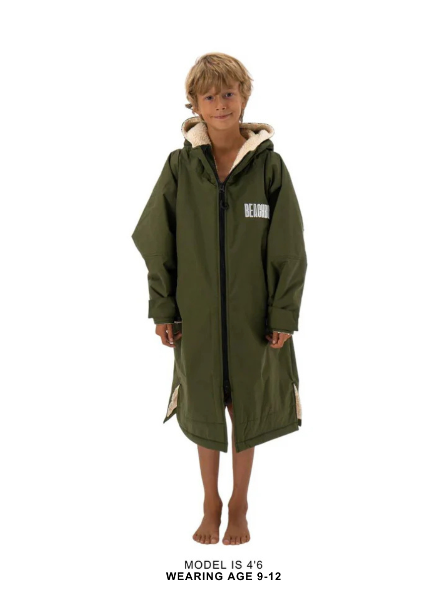 BEACHBUM KIDS - OLIVE GREEN BROBE