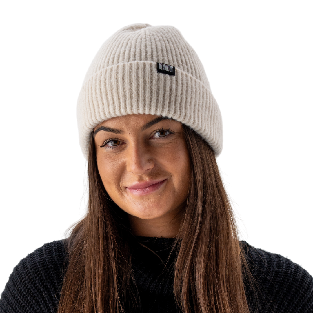 CREAM BEANIE – BEACHBUM® - Main Image