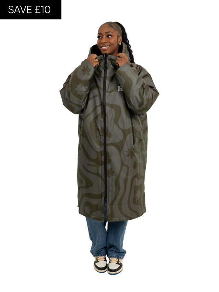 CORAL COLLECTION BROBE - OLIVE GREEN