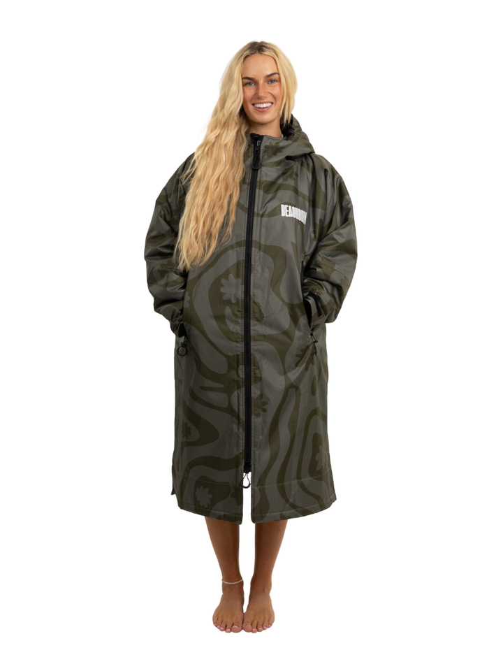 CORAL COLLECTION BROBE - OLIVE GREEN