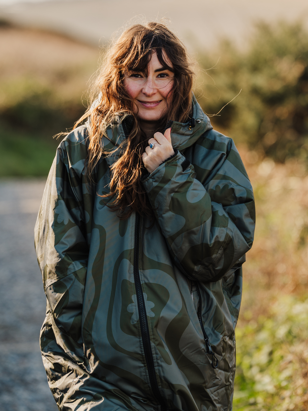 CORAL COLLECTION BROBE - OLIVE GREEN