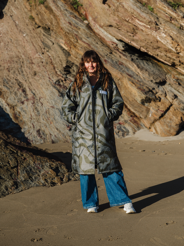 CORAL COLLECTION BROBE - OLIVE GREEN