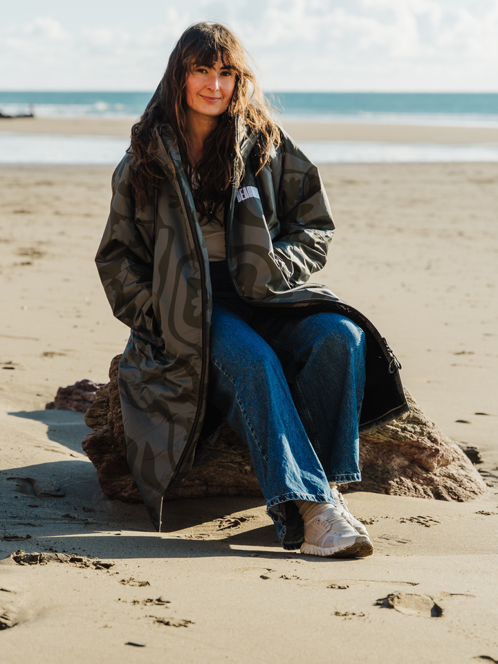 CORAL COLLECTION BROBE - OLIVE GREEN