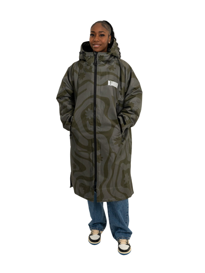 CORAL COLLECTION BROBE - OLIVE GREEN