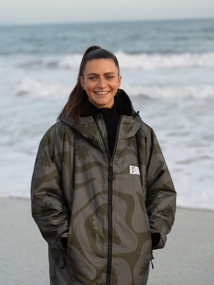 CORAL COLLECTION BROBE - OLIVE GREEN