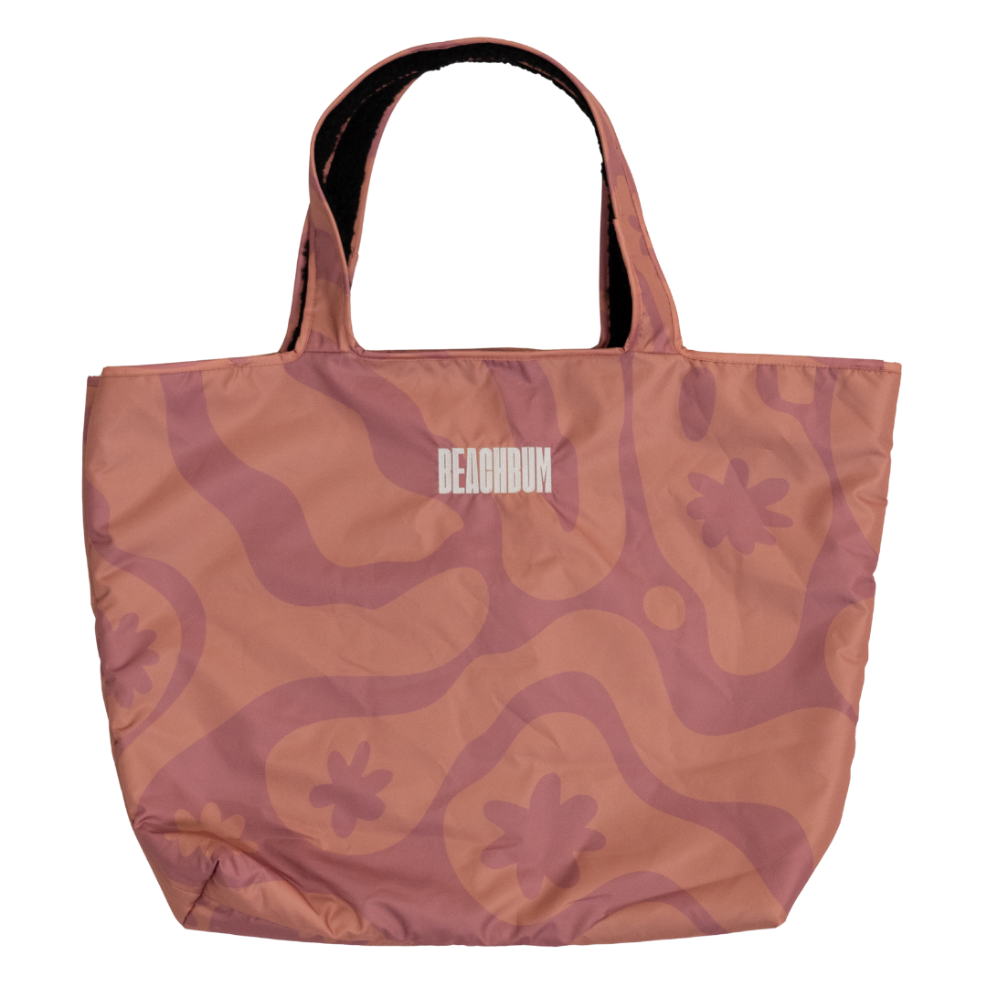 RECYCLED REVERSIBLE TOTE BAG - PINK - CORAL COLLECTION