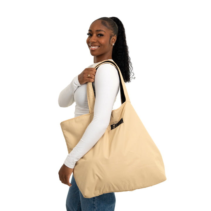 RECYCLED REVERSIBLE TOTE BAG - SAND