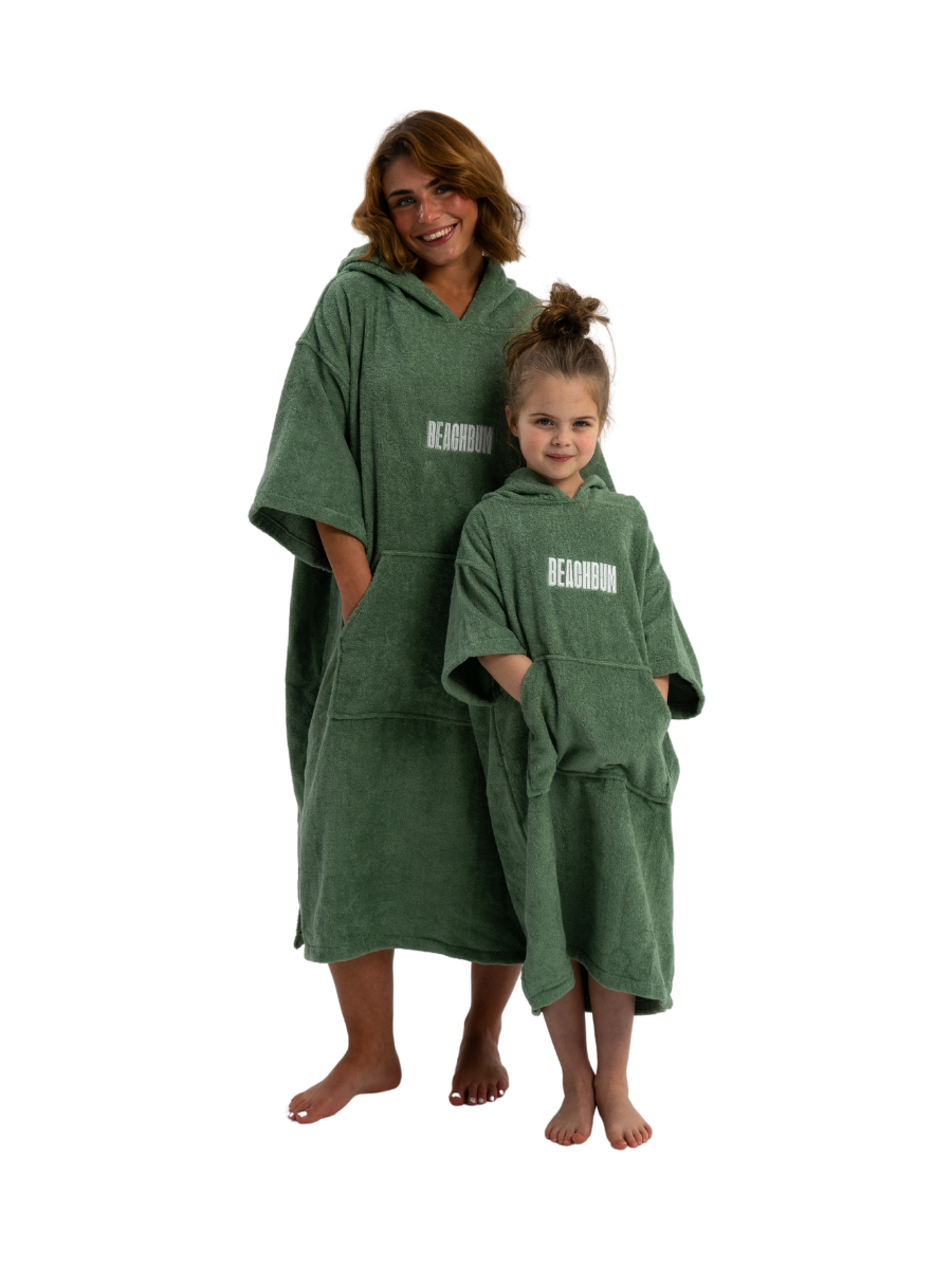 BEACHBUM KIDS TOWEL ROBE - MINT GREEN