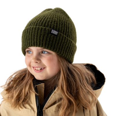 KIDS OLIVE GREEN - BEANIE