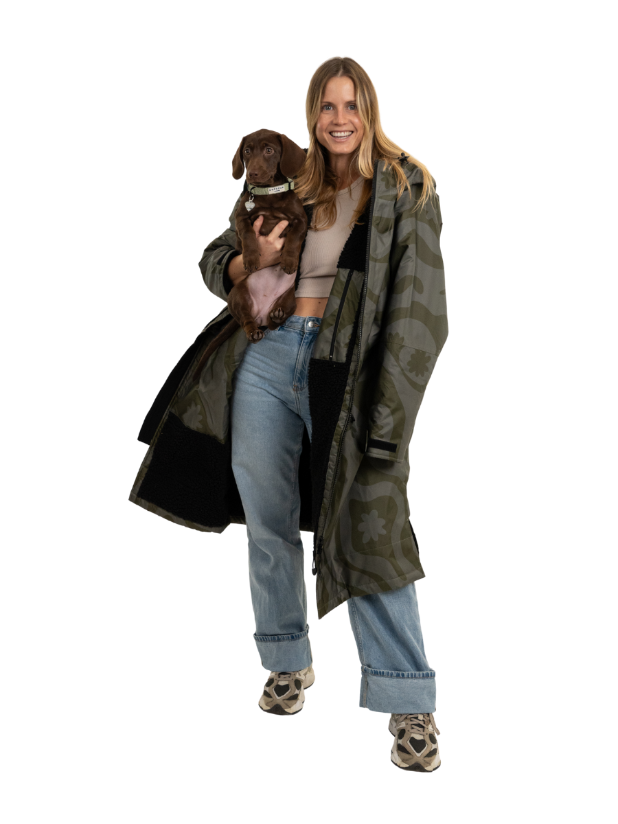 CORAL COLLECTION BROBE - OLIVE GREEN