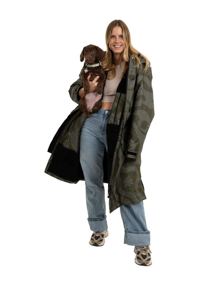 CORAL COLLECTION BROBE - OLIVE GREEN