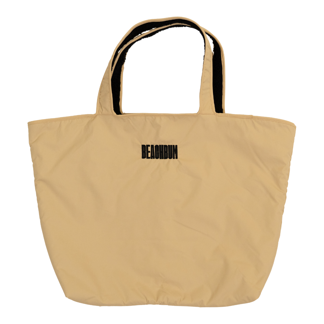 RECYCLED REVERSIBLE TOTE BAG - SAND