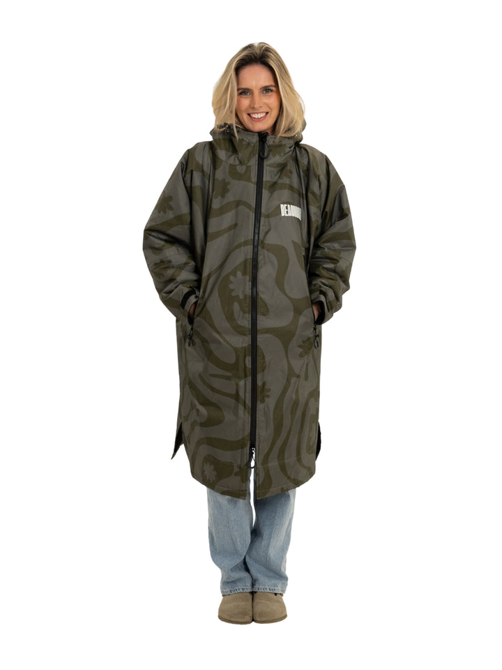 CORAL COLLECTION BROBE - OLIVE GREEN