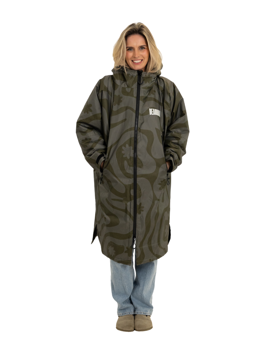 CORAL COLLECTION BROBE - OLIVE GREEN