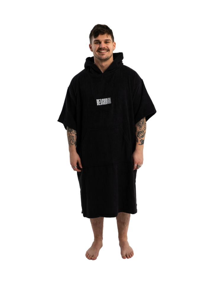 BEACHBUM TOWEL ROBE  - CHARCOAL