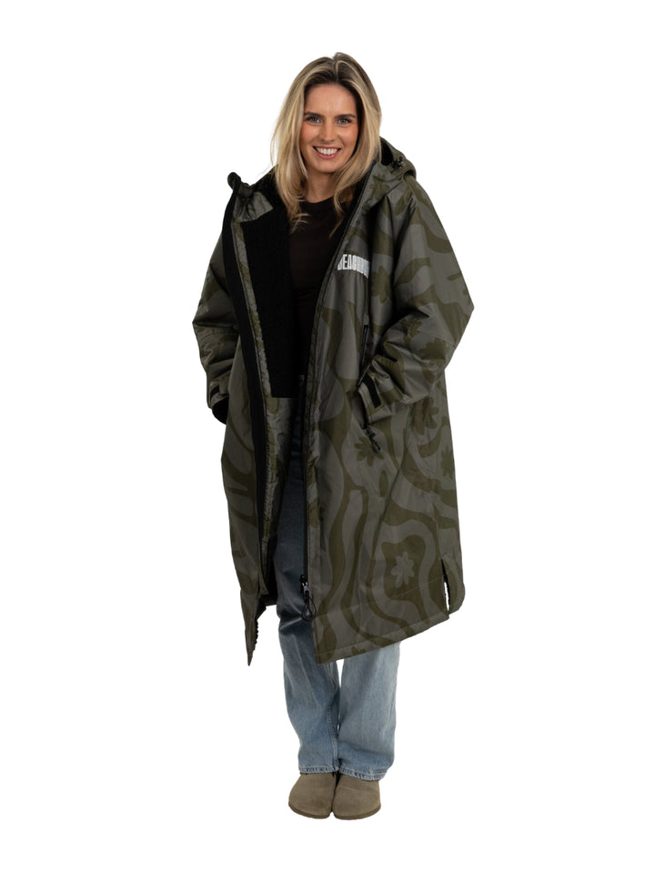 CORAL COLLECTION BROBE - OLIVE GREEN