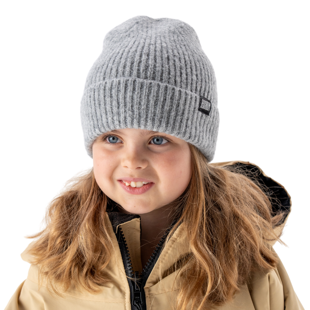 KIDS GREY - BEANIE – BEACHBUM®